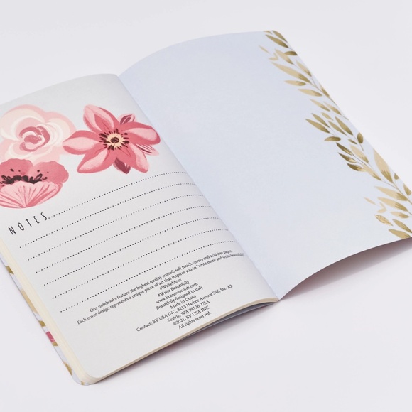 Happiness Floral Notebook – BV Bruno Visconti – Soft Touch - Picture 2 of 3